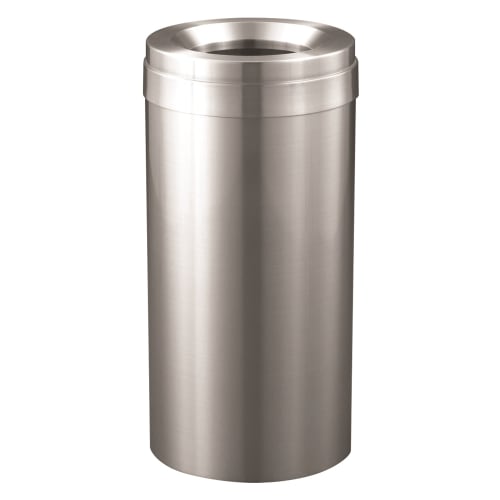 Glaro Value 23 Gallon Funnel Top Waste Receptacle, Satin Aluminum